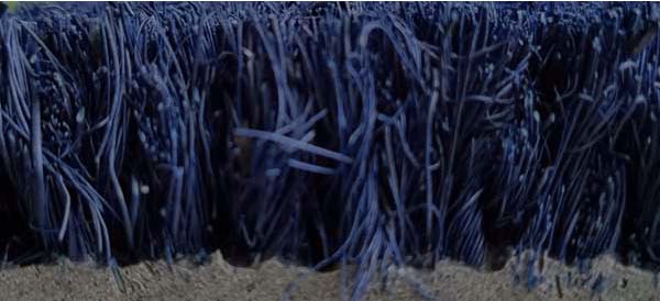 Premium Coir Roll Matting - Blue 2 Premium Coir Roll Colours Blue Side Profile