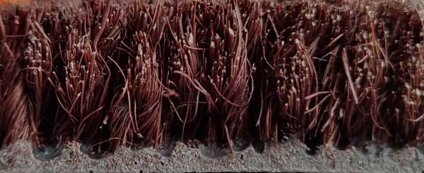 Premium Coir Roll Matting - Dark Brown 3 Premium Coir Roll Colours Dark Brown Side Profile