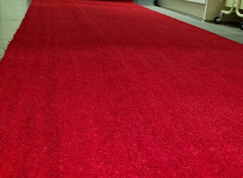 Step into Colour: Elevate Your Entrance with Coloured Coir Mats 3 Red Coloured Premium Coir Roll