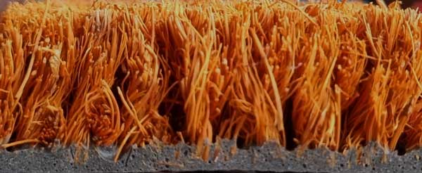 Premium Coir Roll Matting - Rust 3 Rust Coir Side Profile