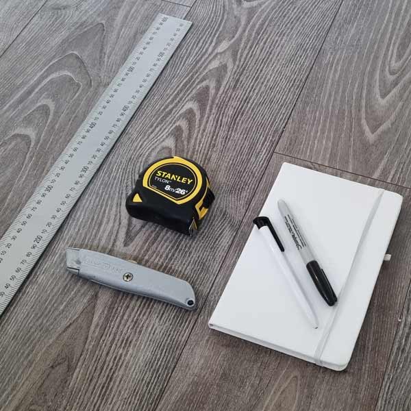 How To Cut and Install Coir Matting in 7 Simple Steps 1 Tools for cutting and installing coir matting