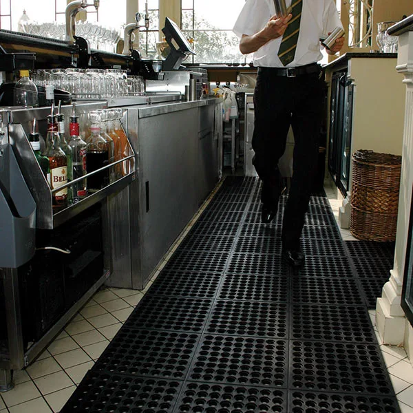 Rubber Mats for the Win: The Top 5 Reasons Why Businesses Choose Them 2 Non slip rubber mat behind bar