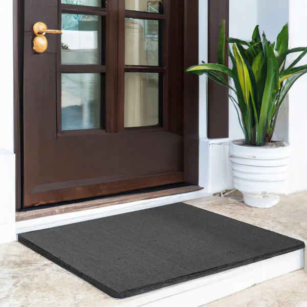 Step into Colour: Elevate Your Entrance with Coloured Coir Mats 1 Premium Grey Coir Matting Style