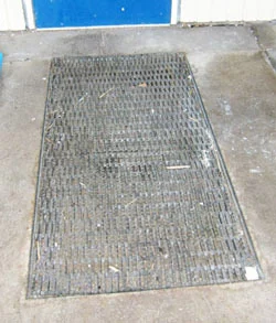 How to Clean and Maintain Your Indoor Door Mat 3 Worn and Dirty Outdoor Entrance Mat
